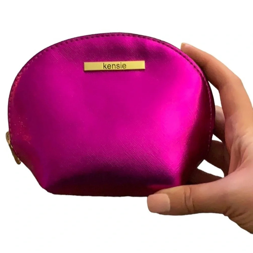 Kensie pink makeup bag